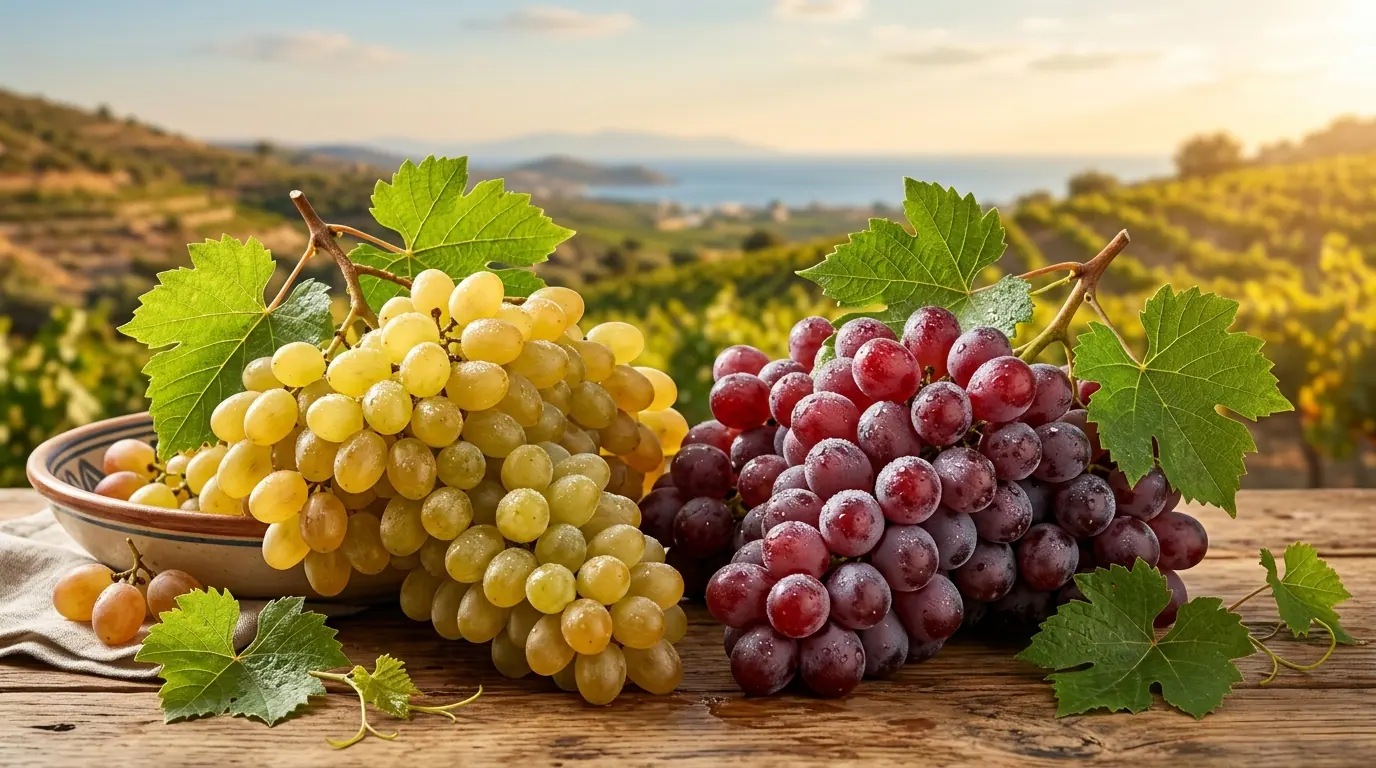 Fresh 8K Turkish Sultana & Red Globe Table Grapes export - Nilasya Global